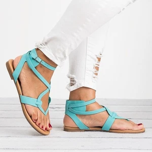 Elegant Womens Rome Gladiator Sandals With Strappy Thong Design For Summer - Picture 1 of 16