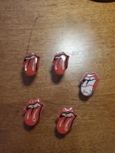 Rolling Stones Light Up Pin Lot Of 5 2005/2006 Vintage Magnetic - Picture 1 of 11