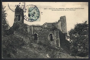 CPA Limoges, Châlucet, côté sud-est, Grande Galerie et Salle d´Honneur - Picture 1 of 2