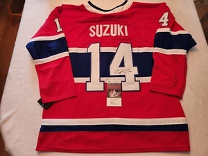 NICK SUZUKI signed CANADIENS custom jersey JSA COA SIZE XL - Picture 1 of 4