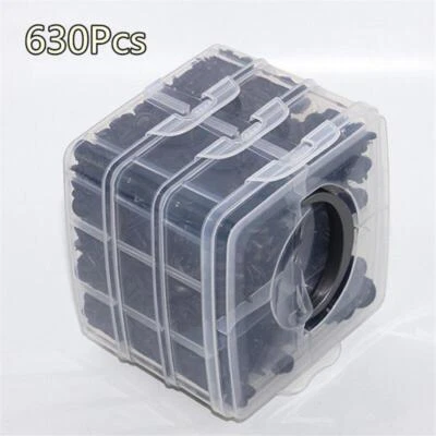 Clips de sujetadores de parachoques universales para automóvil SUV 630 piezas de plástico en caja 13 tipos 3 capas Foto 1 de 4