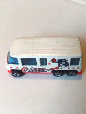 Autocaravana Hot Wheels 1976 GMC, Capitán América, rara, peep Foto 1 de 4