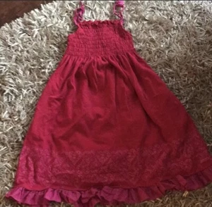 Americal Girl Dress Red Sz 16 Preowned cotton sleeveless - Picture 1 of 3