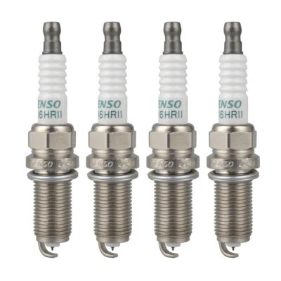 4X Spark Plugs For TOYOTA Camry 90919-01233 Dens 3417 SK16HR11 IRIDIUM LONG LIFE - Image 1 of 4