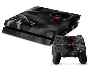 Sony PS4 Playstation 4 Skin Design Aufkleber Schutzfolie Set - Dark Skull Motiv - Bild 1 von 2