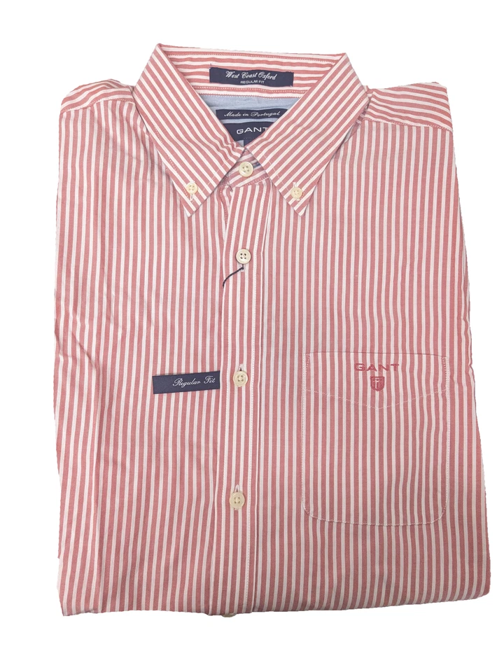 Camisa GANT Para Hombre Tomate West Coast Oxford Abotonada 361410 Talla M Foto 1 de 1