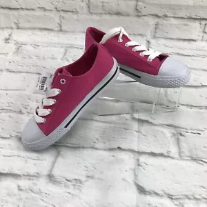 Zapatillas deportivas de moda Airwalk rosa con cordones para niñas talla 13 sin marca - Imagen 1 de 7