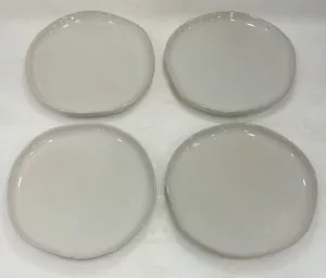 Hearth and Hand x4 Salad Dessert Plates Magnolia Joanna Gains 8 1/2” Off White - Picture 1 of 11