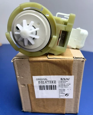 BOMBA DE DRENAJE PARA LAVAVAJILLAS NUEVA GENUINA OEM BOSCH, GAGGANAU 00167082 167082 CON MOTOR Foto 1 de 4