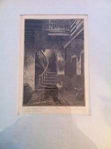 Eugene E. Loving Etching The Marchland Court Old New Orleans Ed/200 15 x 19 - Picture 1 of 5