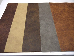 Distressed Classic Leather panels 5 pieces 5 colors Top Quality Large 18" x 24"  - Picture 1 of 7