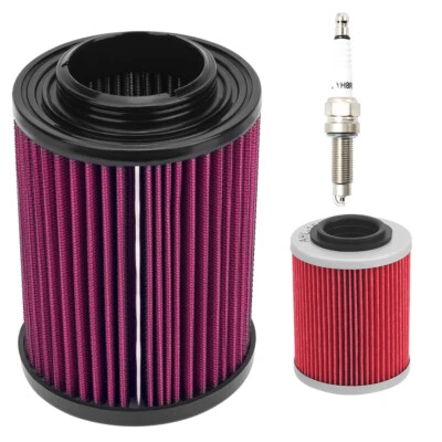 For 2012-2023 Can-Aam Outlander 1000 800 570 Service Tune Up Kit Air Oil Filter - Image 1 of 4
