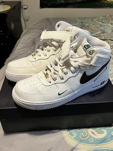 Size 9.5 - Nike Air Force 1 '07 LV8 Mid 40th Anniversary - Sail Brown Basalt - Picture 1 of 8