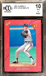 1991 Classic Update Red Travel Edition - John Smoltz #T27 BCCG 10 - Picture 1 of 2