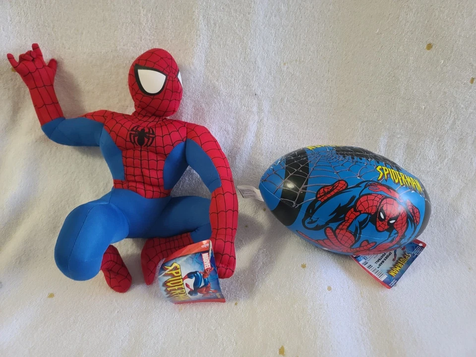 Kelly Toy 12" Marvel Spider-Man & 9" Football Plush Toy - image 1 of 4