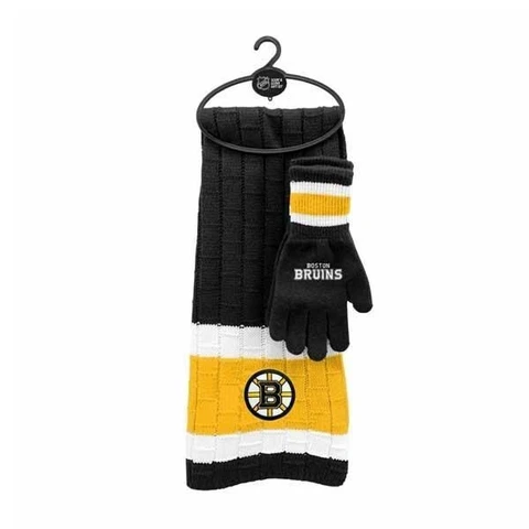NHL Cold Weather Knit Scarf and Glove Set Cover