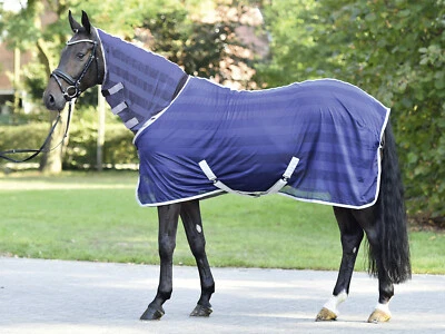 Transport-Fliegendecke STRIPE PLUS in Blau und Silber - Bild 1 von 2