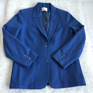 Pendleton Womens Size 14  Blue Business Blazer Jacket 100% Virgin Wool - Picture 1 of 7