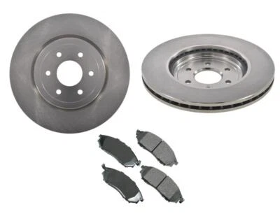 Передние тормозные диски и керамические колодки подходят для Nissan Pathfinder 5,6 л 2008-2012 годов выпуска - Изображение 1 из 2