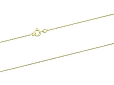 100% Genuine 9k Solid Yellow Gold CURB Chain Necklace 40cm  16" NEW - image 1 of 4