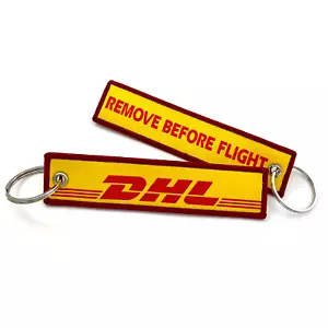 DHL Airlines Rbf Gewebt Schlüsselring - Picture 1 of 2