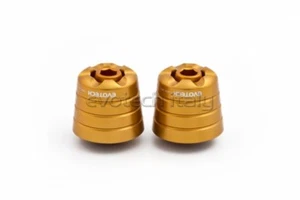 EVOTECH CONTRAPPESI BILANCIERI MANUBRIO KAWASAKI NINJA ZX 6R 636 2019 ORO GOLD - Foto 1 di 1
