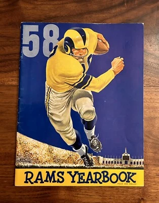 1958 Los Angeles Rams Inaugural Yearbook  - Image 1 of 4