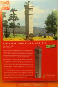 Busch 1933 kit di montaggio torre di osservazione BT9 2x2 H0 NUOVO! - Foto 1 di 3