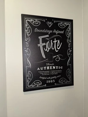 Pôster promocional alto-falante de lona 18x24 Klipsch Heresy Forte Cornwall Heritage Dealer - Imagem 1 de 4