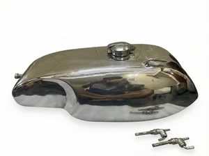 Tapa del depósito gasolina acero cromado para Norton Commando Triton Triumph Lyta Sprint + - Imagen 1 de 7