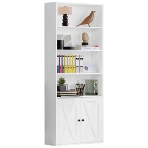 IRONCK Industrial Bookshelves and Bookcases with Doors Floor Standing 6 Shelf... - Picture 1 of 7