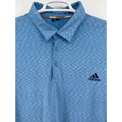 Adidas Golf Polo Shirt Mens Striped PGA Junior Players AJGA Blue Size XL - Image 1 of 4