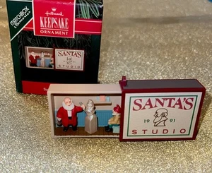 Santa Studio Hallmark Keepsake Christmas Ornament Matchbox 1991 Studio - Picture 1 of 7