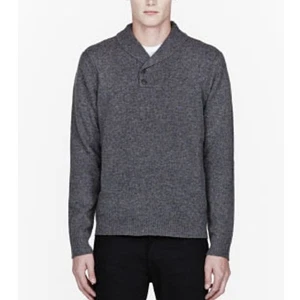 Suéter Nelson Rag & Bone Para Hombre Talla XL 100% Lana Gris Carbón - Imagen 1 de 10