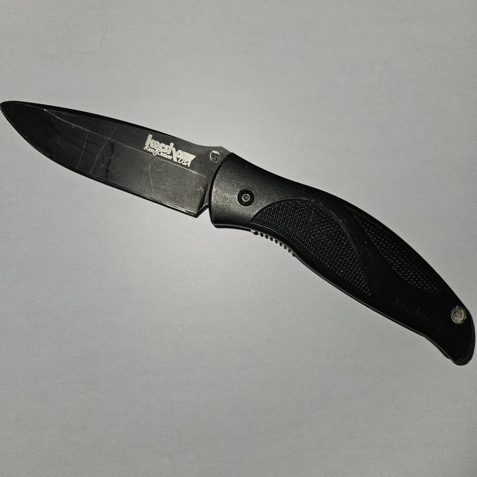Kershaw 1550 黑出折叠刀 440A 美国 2001 — 第 1/3 张图片