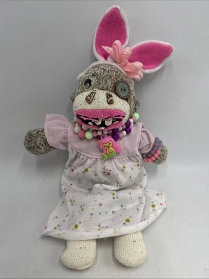 OOAK  Folk Art 12” Reborn Baby Sock Monkey!  Twisted Touches By Tricia! - Image 1 of 4