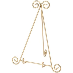 Caballete de metal dorado Bard's, 15" H x 12" W x 10" D (para placas de 10,5" - 11,5") - Imagen 1 de 1