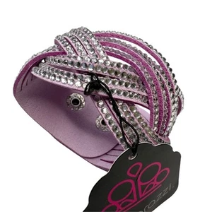 Pulsera multicapa Paparazzi diamantes de imitación Bring on the Bling Western Boho púrpura - Imagen 1 de 9