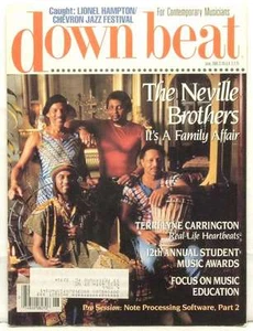 DOWN BEAT MAGAZINE THE NEVILLE BROTHERS LIONEL HAMPTON - Picture 1 of 1