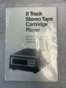 Vintage Rare BSR 8 Track Stereo Tape Cartridge Player Instruction Manual, Parts  - Picture 1 of 1