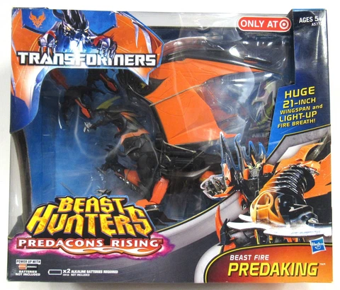 New Sealed Hasbro Transformers Beast Hunters Predacons Beast Fire Predaking 2013 Cover