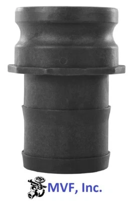 3" Type E Camlock Male Adapter x Hose Barb Polypropylene Hose Fitting  E300PP - Image 1 of 3