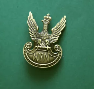 Polish FREEDOM & INDEPEND EAGLE UNDERGROUND army badge WWII WiN 1945-47 partisan - Picture 1 of 4