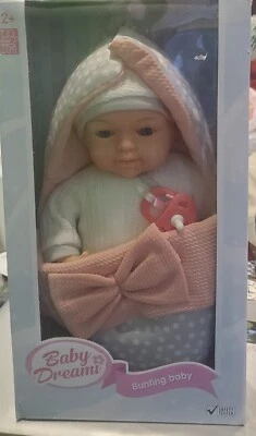 DREAM COLLECTION My Dream Baby 13" Bunting Baby Doll Foto 1 de 4
