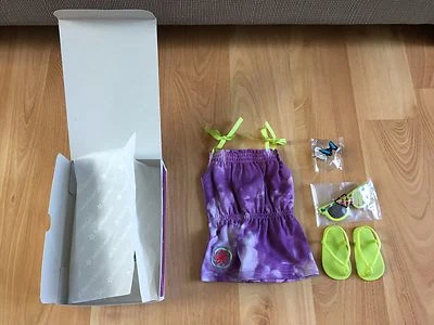 Новый American Girl Lea кукла пляж платье наряд туфли бабочка зажим солнцезащитные очки  - Изображение 1 из 4