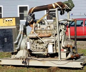 Cat 3408 Generator 480 volt 285 kw skid mounted 79 hours - Picture 1 of 7
