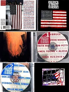 BOSS+WILLIE+U2+VA *VG+* "AMERICA: TRIBUTE2 HEROES" 2001 US 2XCD BENEFIT CONCERT - Picture 1 of 1