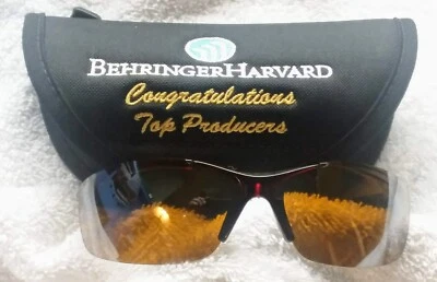 Очки солнцезащитные Dickies матовые черное дерево черные с чехлом желтый оттенок половина оправы 52102 новые - Изображение 1 из 4