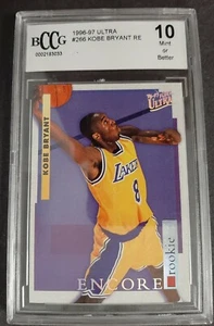 1996 Ultra #266 Kobe Bryant Rookie!!! BECKETT GRADED 10 MINT OR BETTER!!! RARE!! - Picture 1 of 3