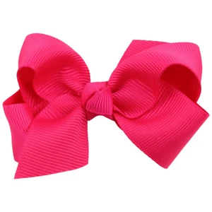 Hot 8cm Hair Accessory Knot Grosgrain Ribbon Hair Bow With Clip For Girl Baby - Picture 1 of 33